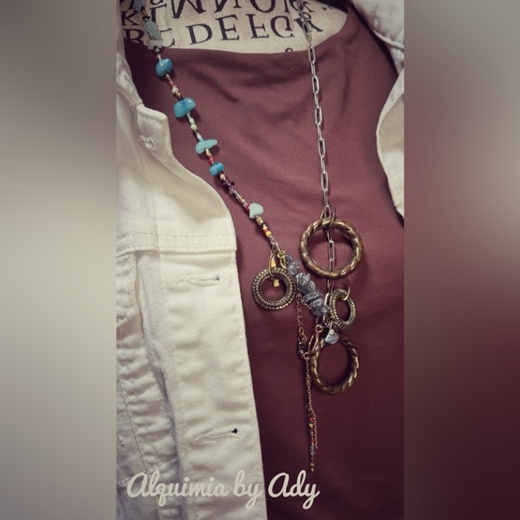 Alquimia Turquoise and Bronze Necklace - Picture 1 of 4